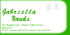 gabriella mauks business card